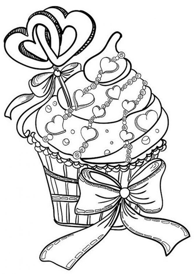 free easy to print cupcake coloring pages tulamama