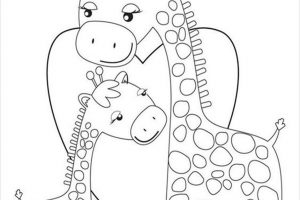 giraffe coloring pages