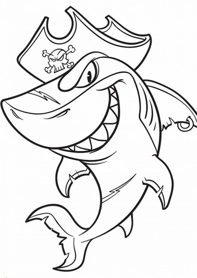 Free & Easy To Print Shark Coloring Pages - Tulamama