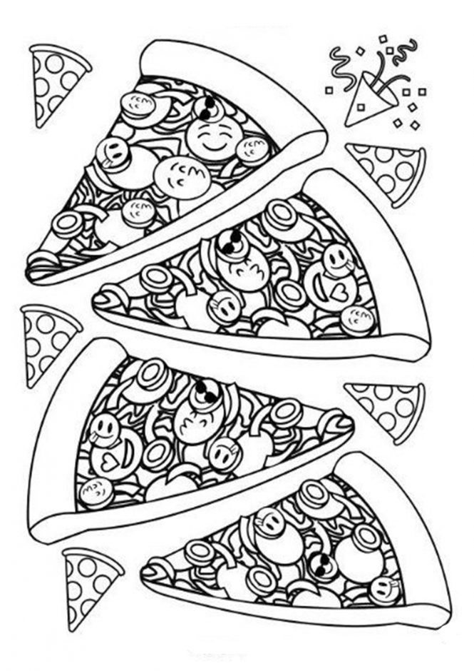 Download Free & Easy To Print Food Coloring Pages - Tulamama