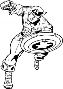 free  easy to print captain america coloring pages  tulamama
