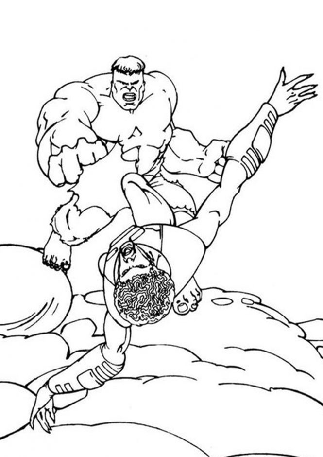 Download Free & Easy To Print Hulk Coloring Pages - Tulamama
