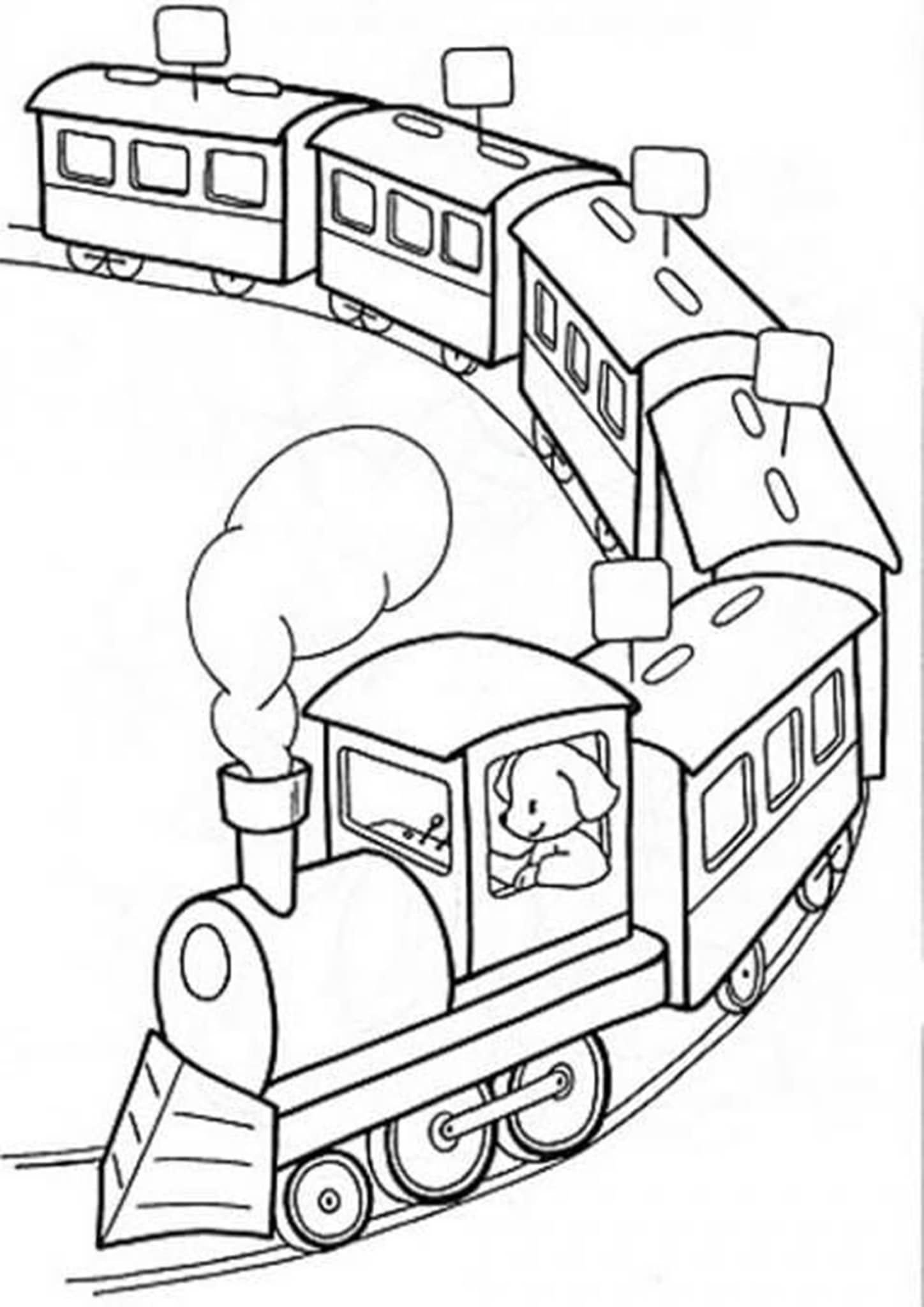 free easy to print train coloring pages tulamama
