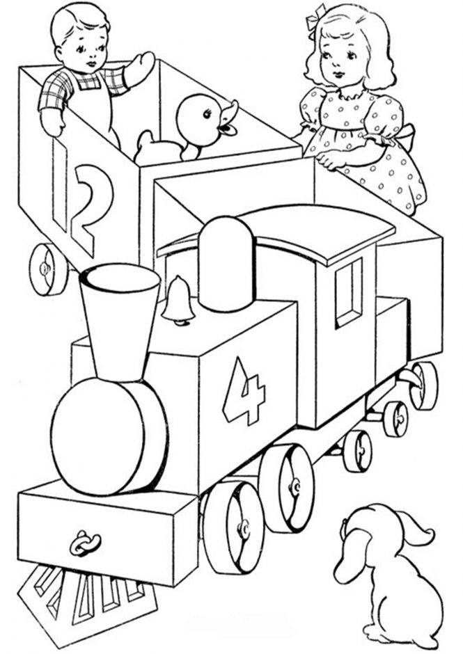 Free & Easy To Print Train Coloring Pages - Tulamama