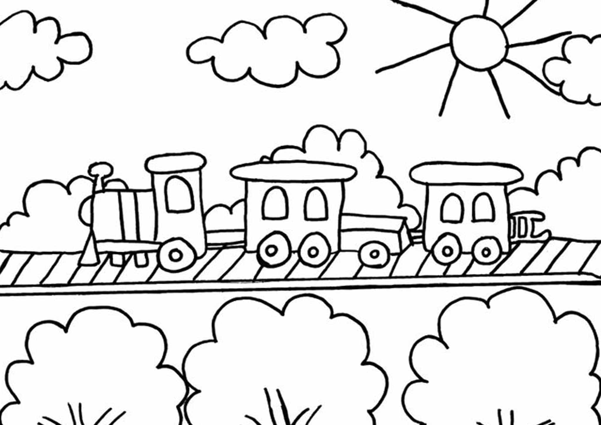 Free & Easy To Print Train Coloring Pages Tulamama