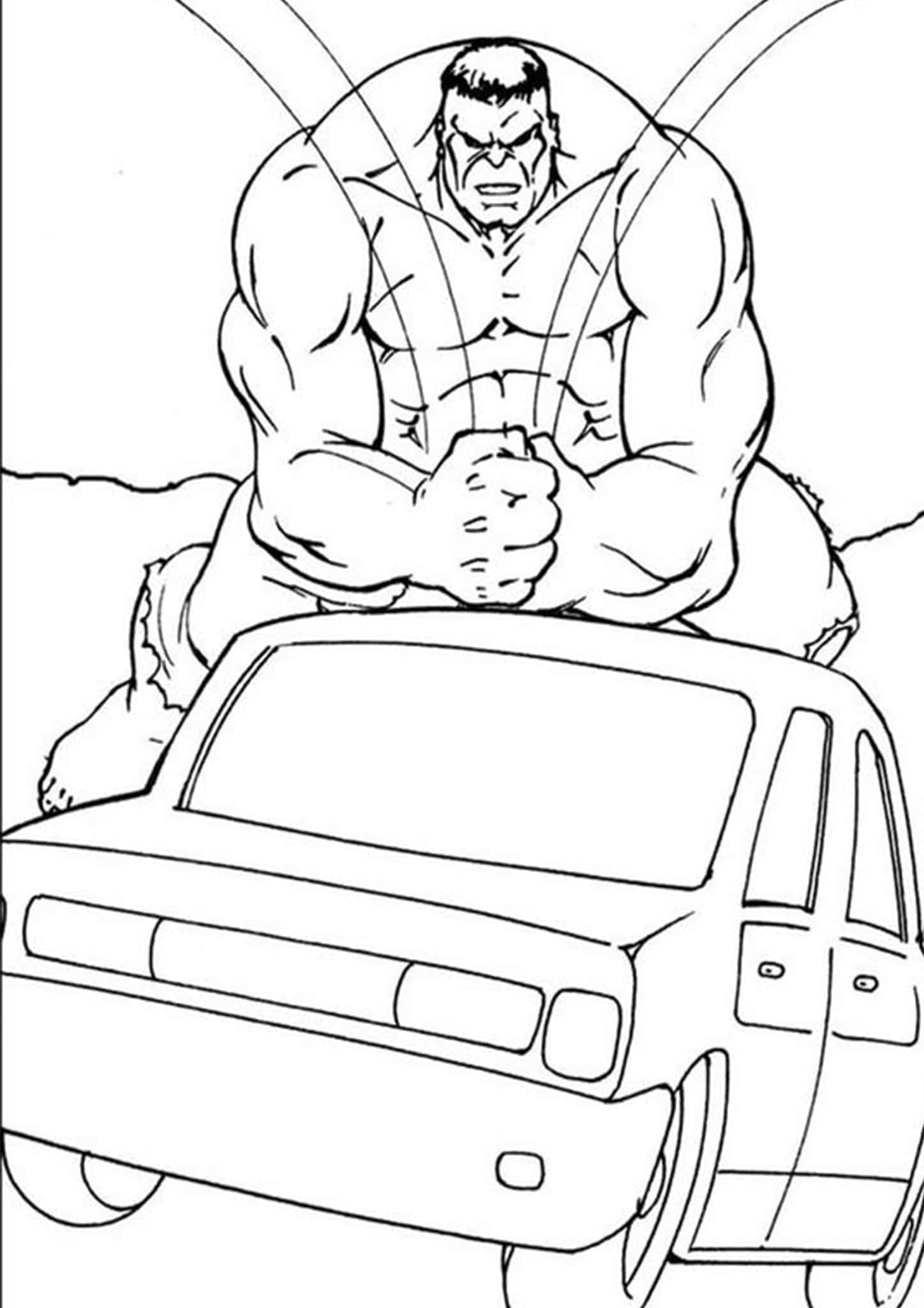 Free Printable Hulk Coloring Pages Printable Templates