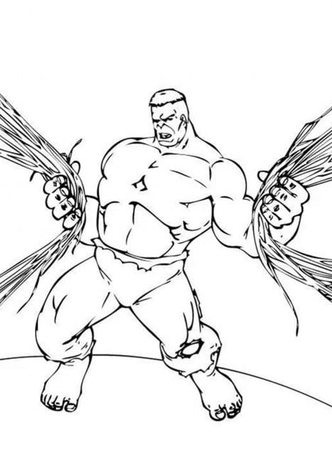 Free & Easy To Print Hulk Coloring Pages - Tulamama