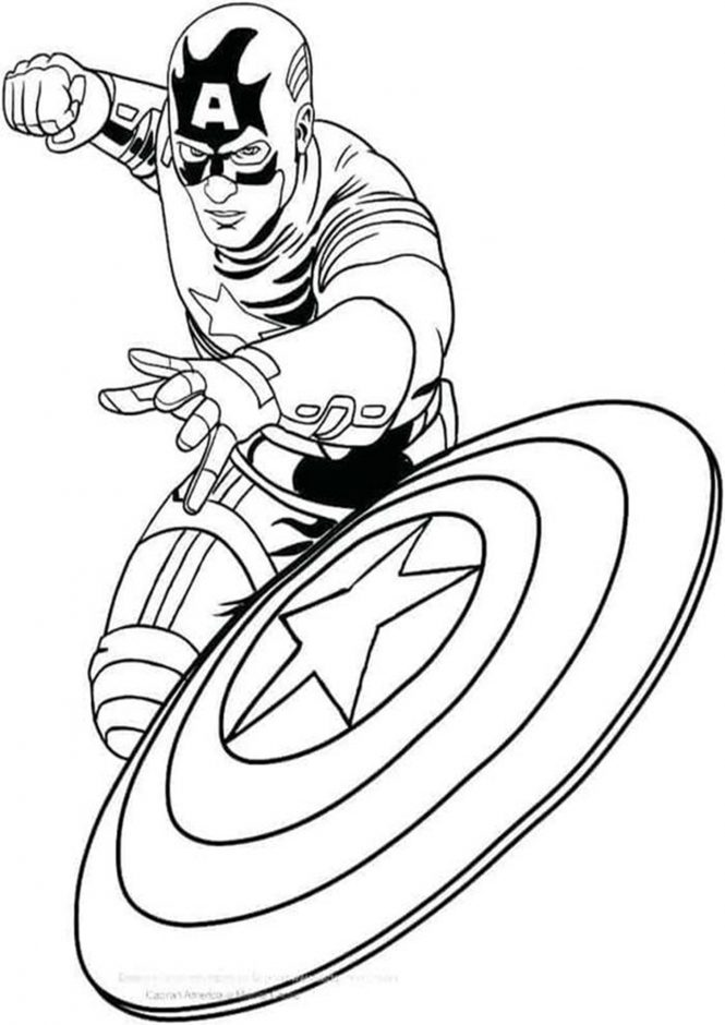 free easy to print captain america coloring pages tulamama