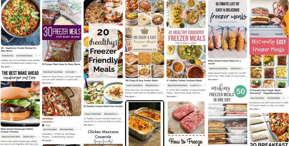 Freezer meals for new moms