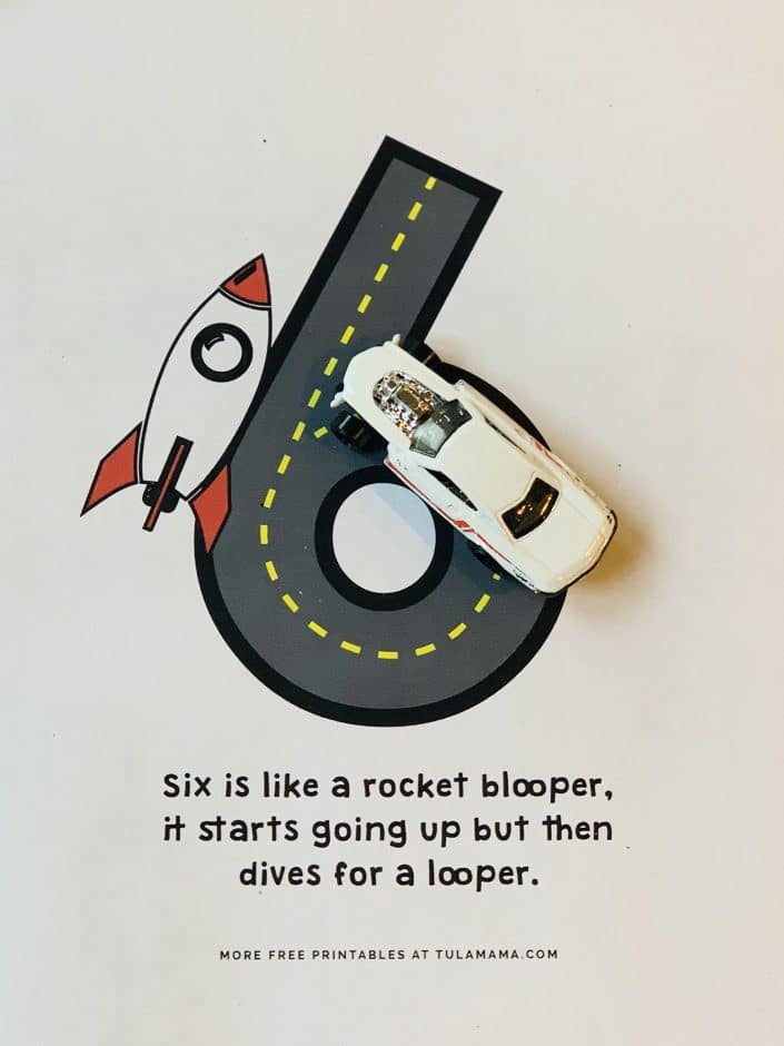 number formation rhymes six 6