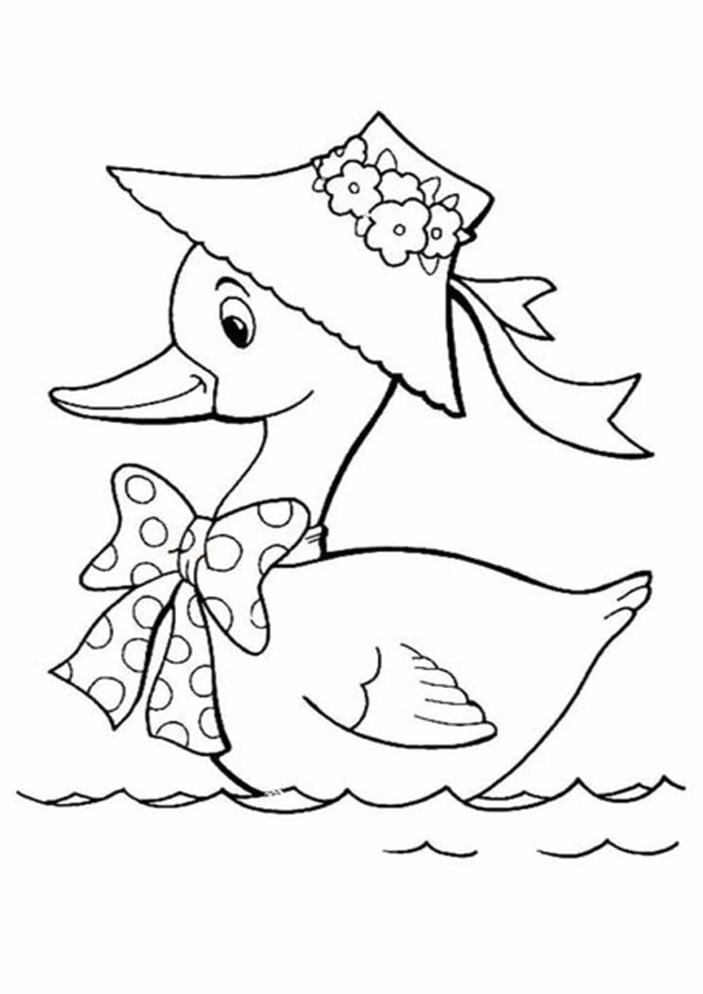 Duck Printable Coloring Pages