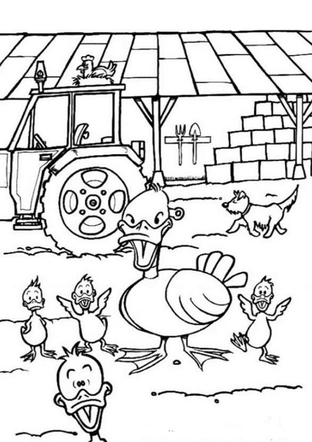Free & Easy To Print Farm Animal Coloring Pages - Tulamama