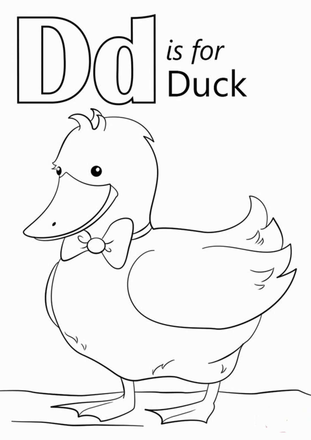 Free & Easy To Print Duck Coloring Pages - Tulamama