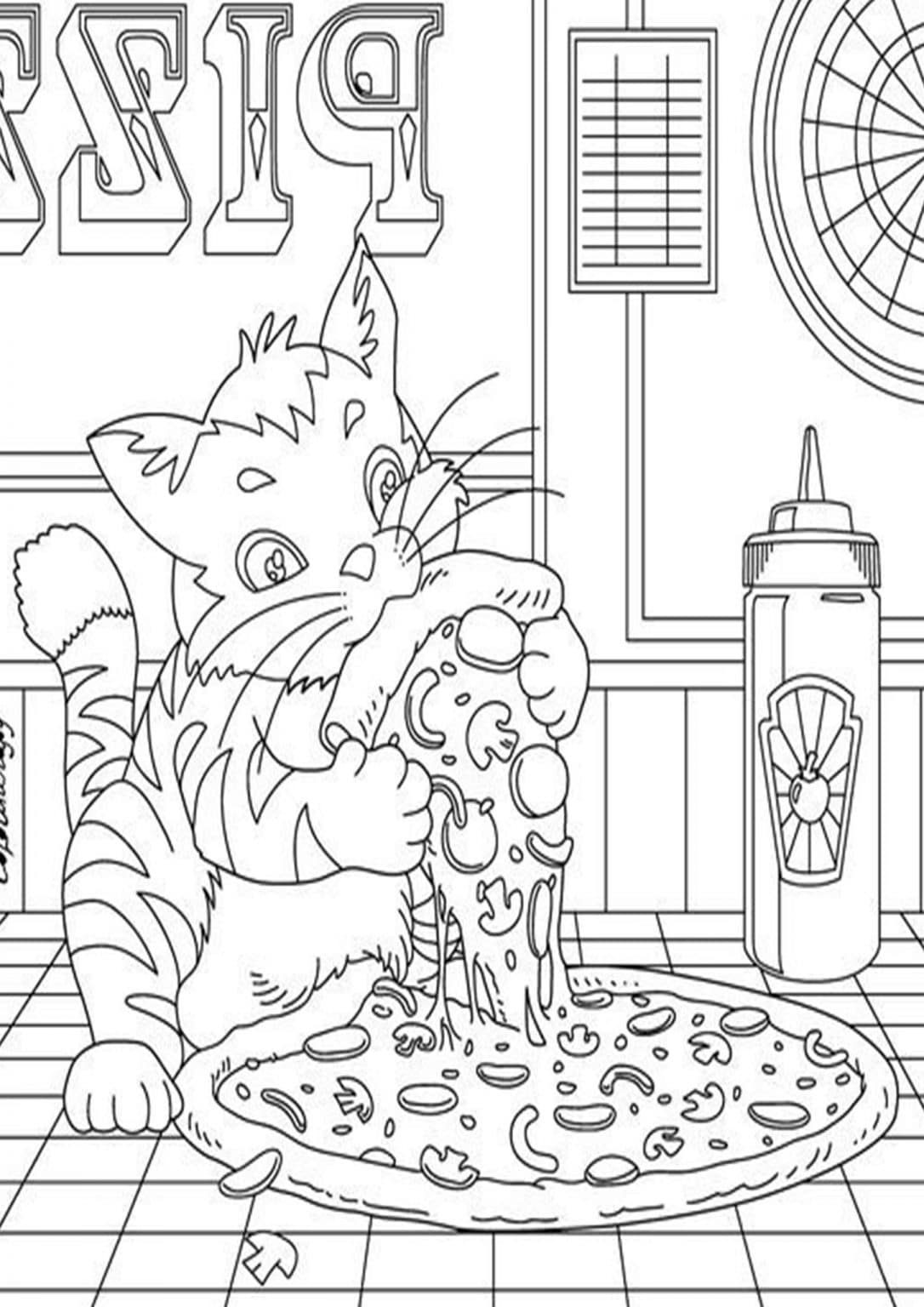 Free & Easy To Print Pizza Coloring Pages - Tulamama