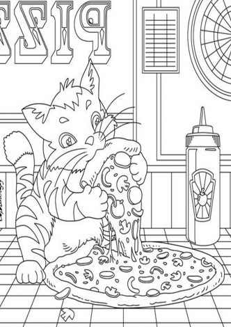 free  easy to print pizza coloring pages  tulamama