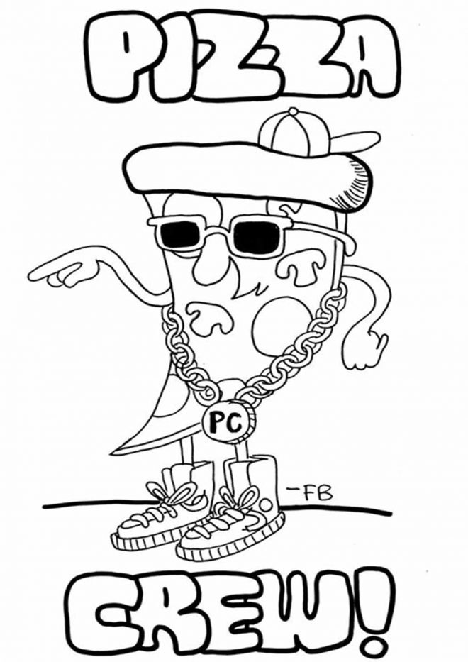 Free & Easy To Print Pizza Coloring Pages - Tulamama