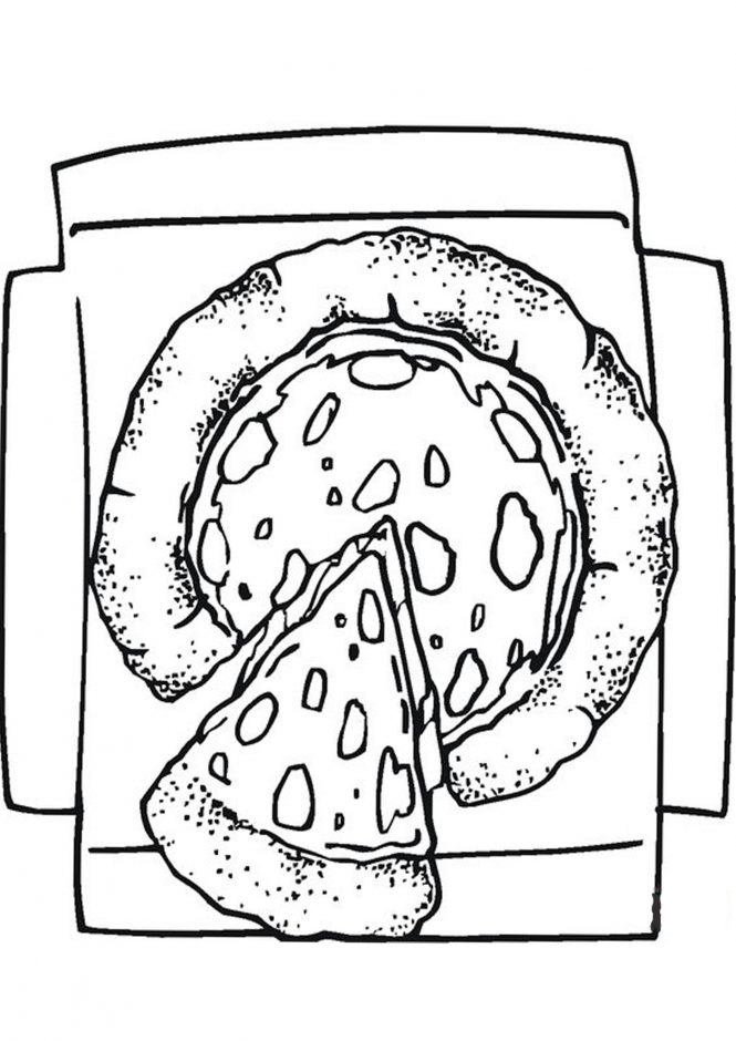 Download Free & Easy To Print Pizza Coloring Pages - Tulamama