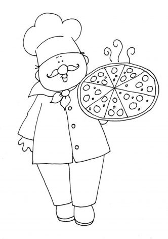 Free & Easy To Print Pizza Coloring Pages - Tulamama