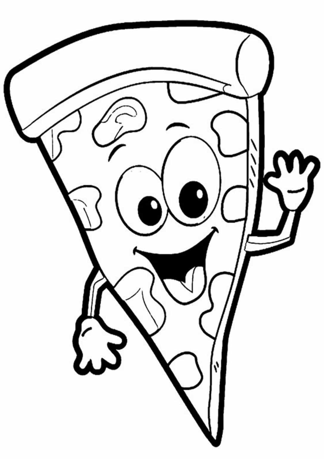 Free & Easy To Print Pizza Coloring Pages - Tulamama