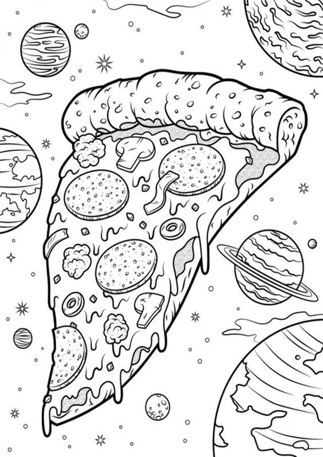 Free Easy To Print Pizza Coloring Pages Tulamama