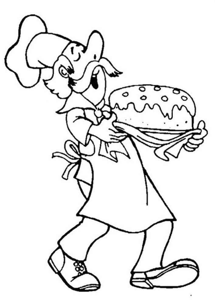 Free & Easy To Print Cake Coloring Pages - Tulamama