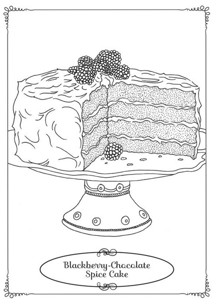 Free & Easy To Print Cake Coloring Pages - Tulamama