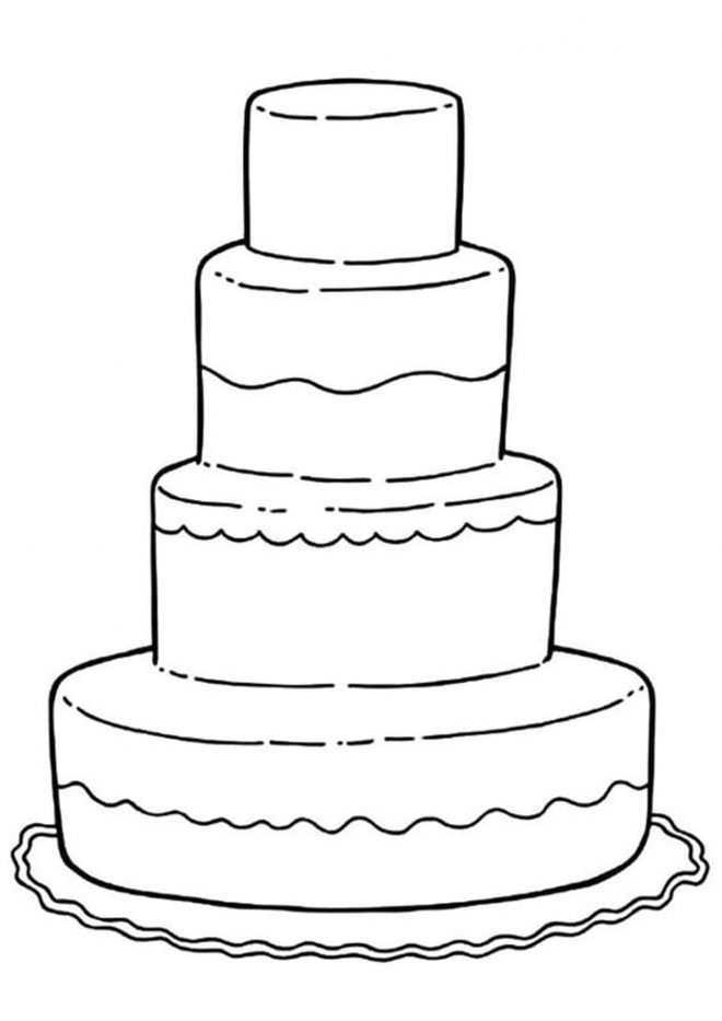 Free & Easy To Print Cake Coloring Pages - Tulamama