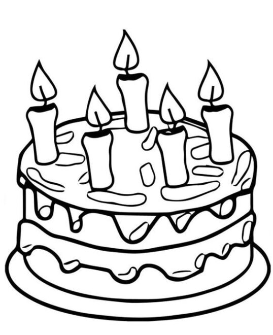 Free & Easy To Print Cake Coloring Pages - Tulamama