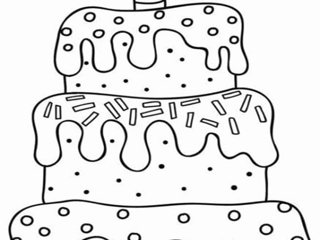 free  easy to print cake coloring pages  tulamama