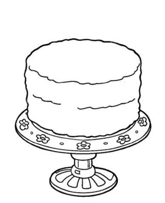 Free & Easy To Print Cake Coloring Pages - Tulamama