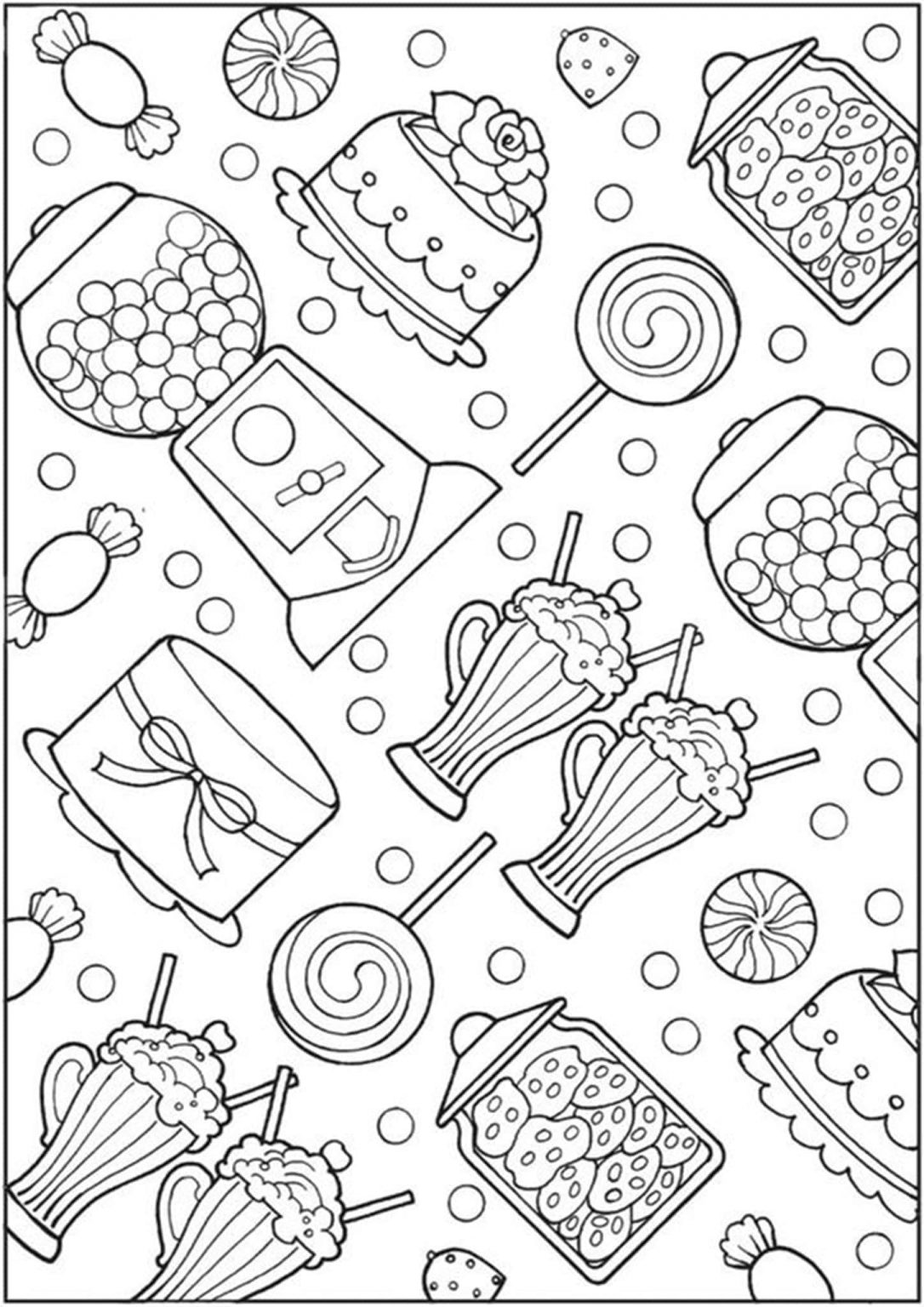 Free Easy To Print Candy Coloring Pages Tulamama