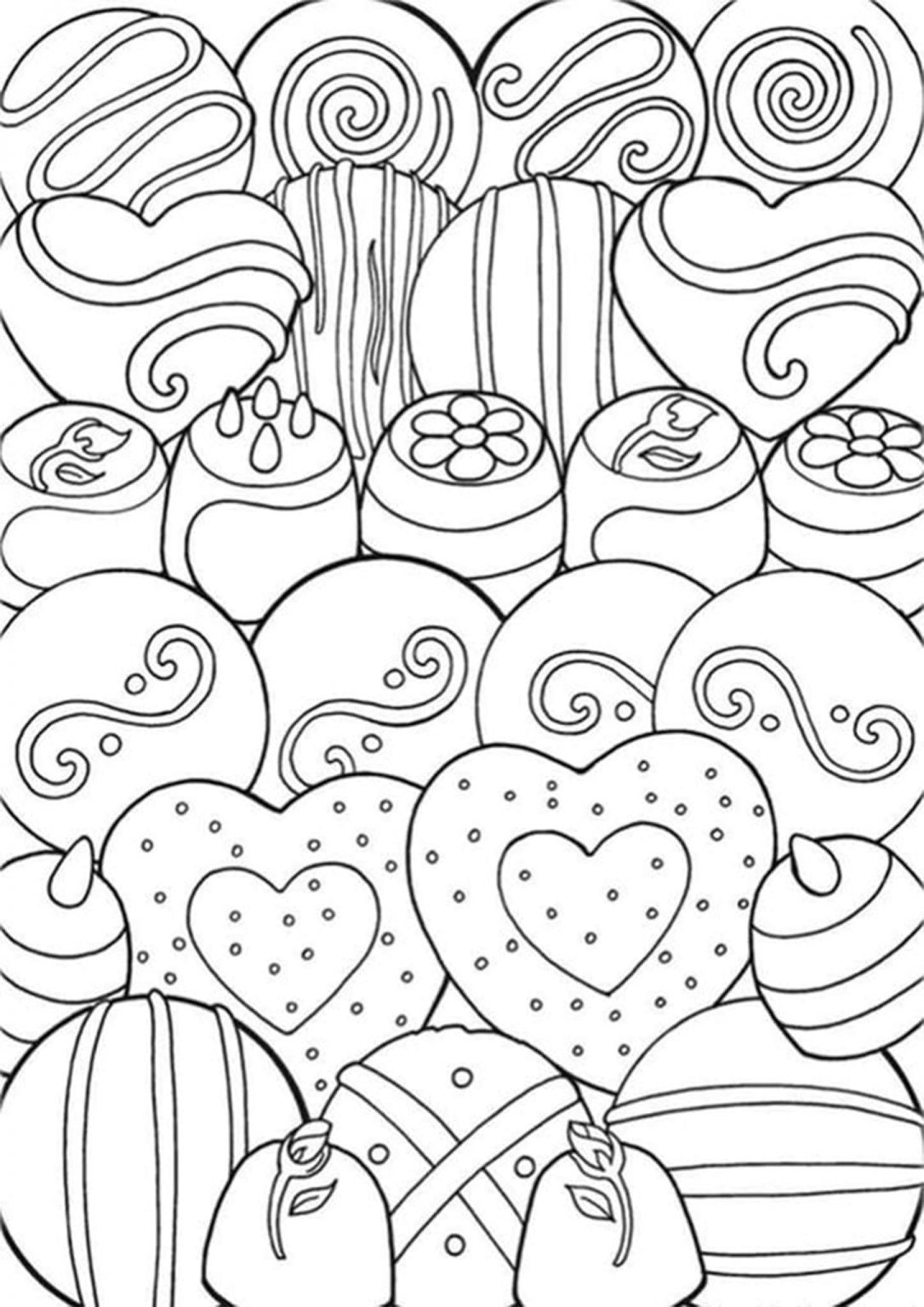 Free & Easy To Print Candy Coloring Pages Tulamama