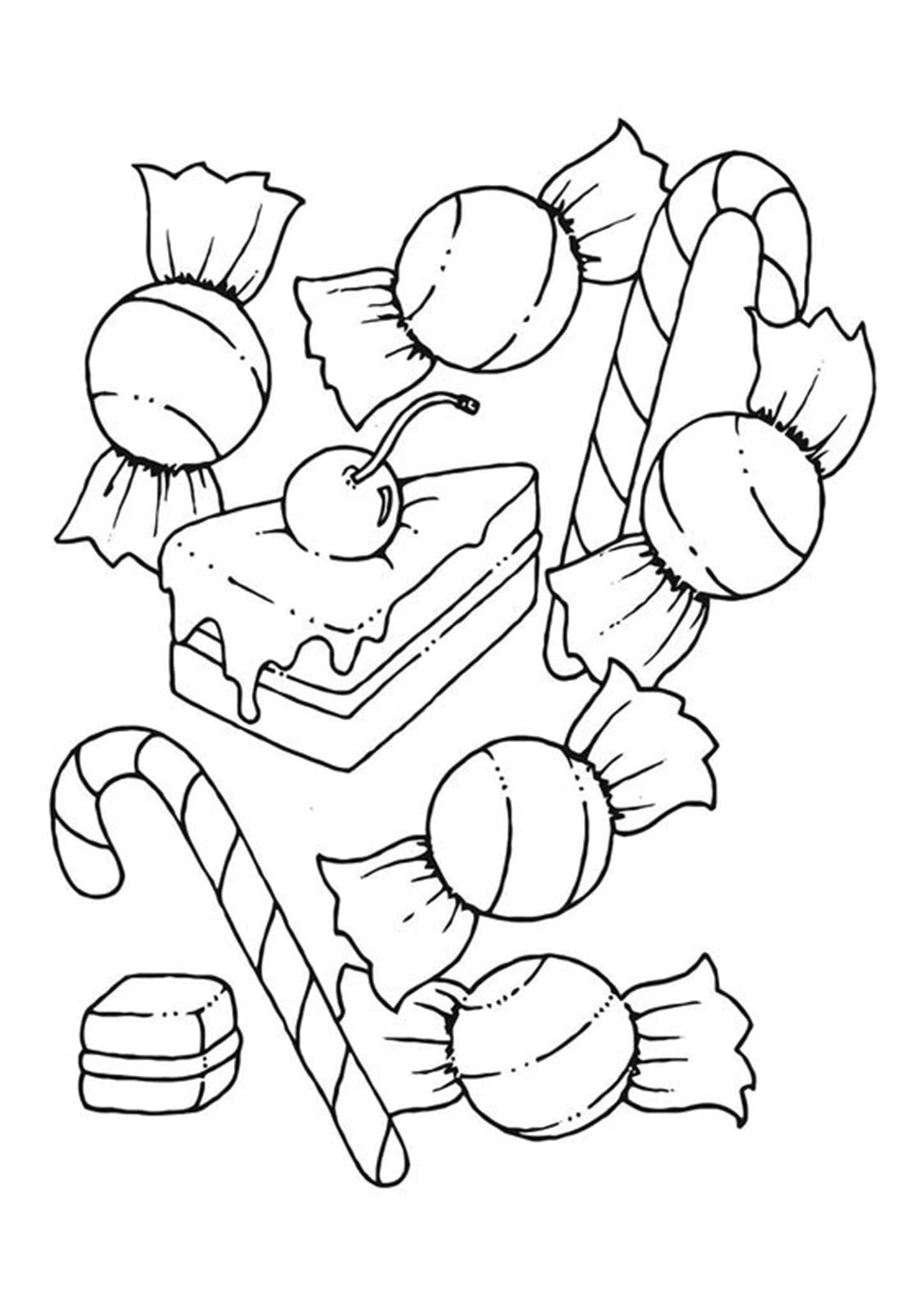 Free Easy To Print Candy Coloring Pages Tulamama