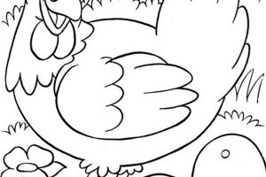 chicken coloring pages