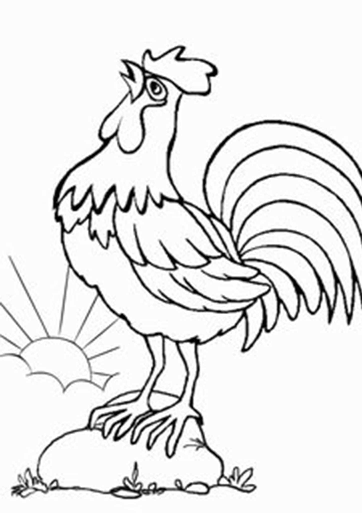 Free Easy To Print Chicken Coloring Pages Tulamama