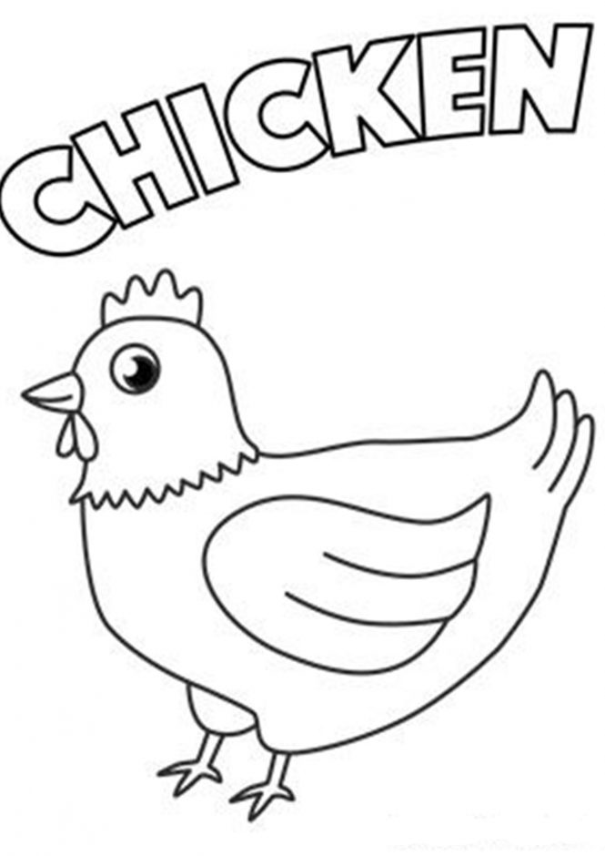 Download Free & Easy To Print Chicken Coloring Pages - Tulamama
