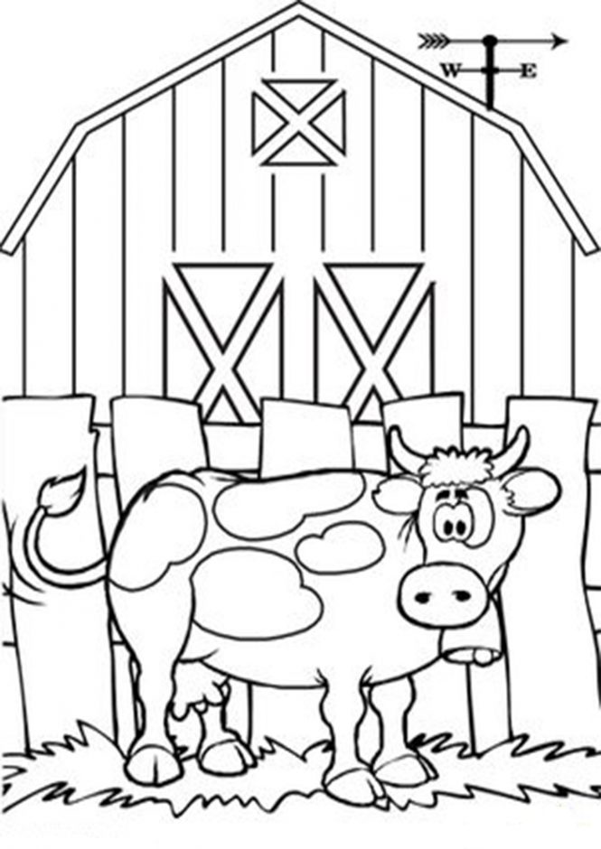 Free & Easy To Print Cow Coloring Pages - Tulamama