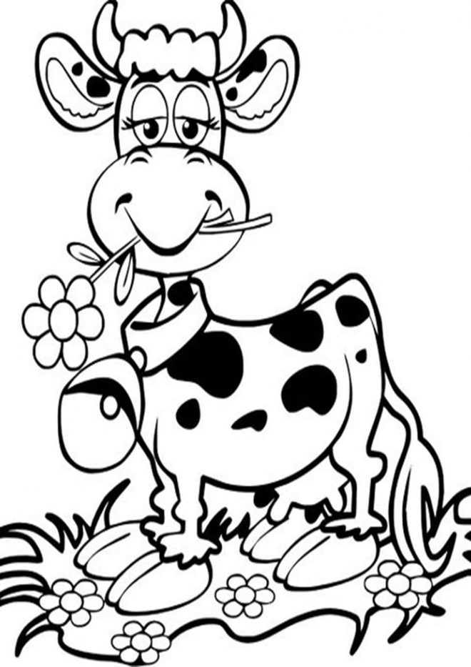 Free &Amp; Easy To Print Cow Coloring Pages - Tulamama