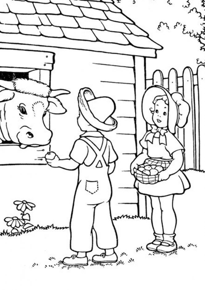 Free & Easy To Print Cow Coloring Pages - Tulamama