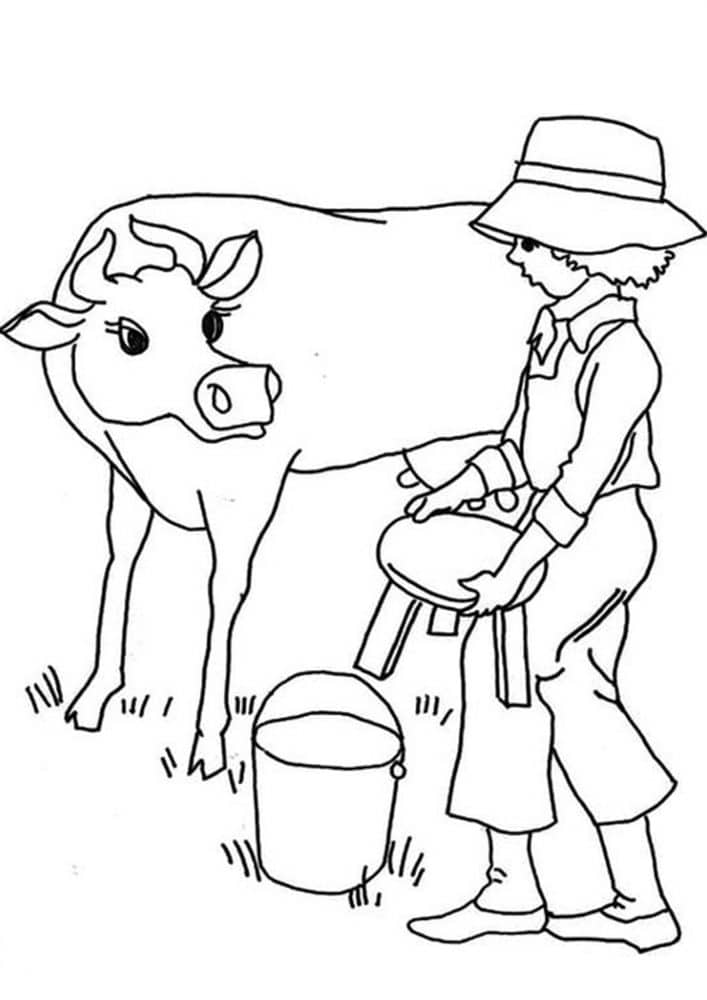 Free & Easy To Print Cow Coloring Pages - Tulamama