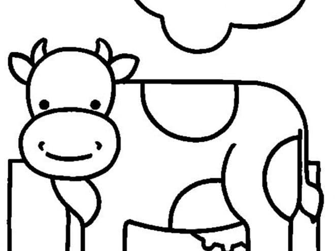 cow face coloring pages printable