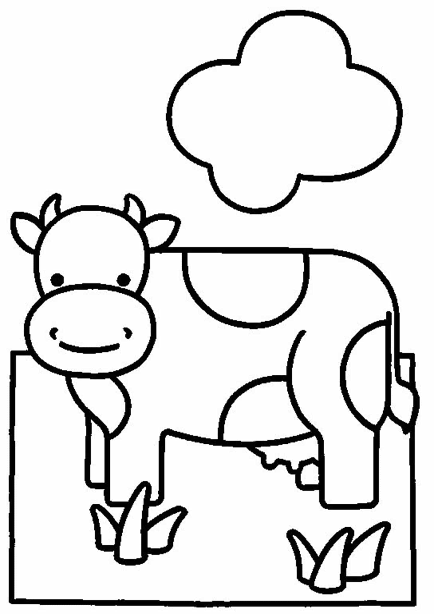 cow coloring pages free printable