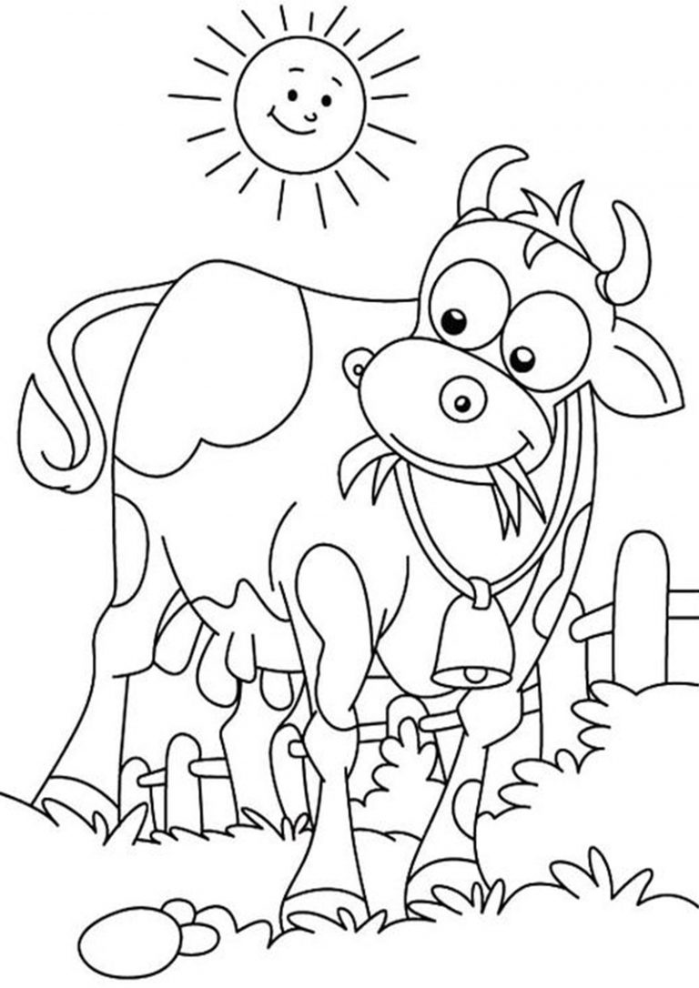 Free & Easy To Print Cow Coloring Pages - Tulamama