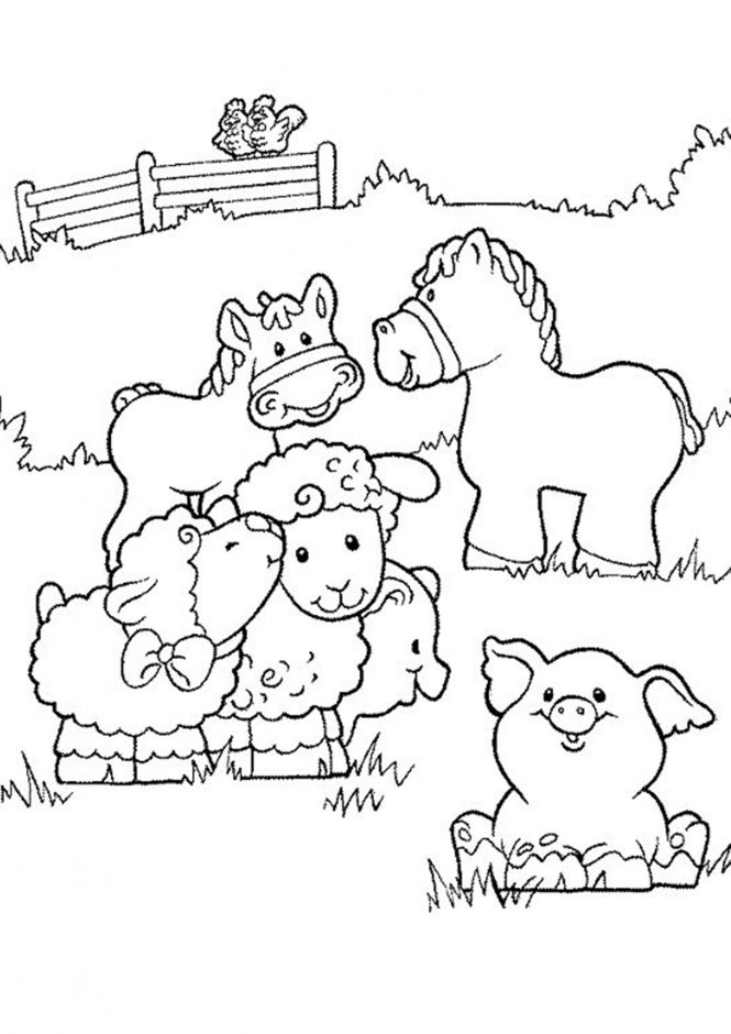 Farm Animals - Flip Books and Coloring Pages