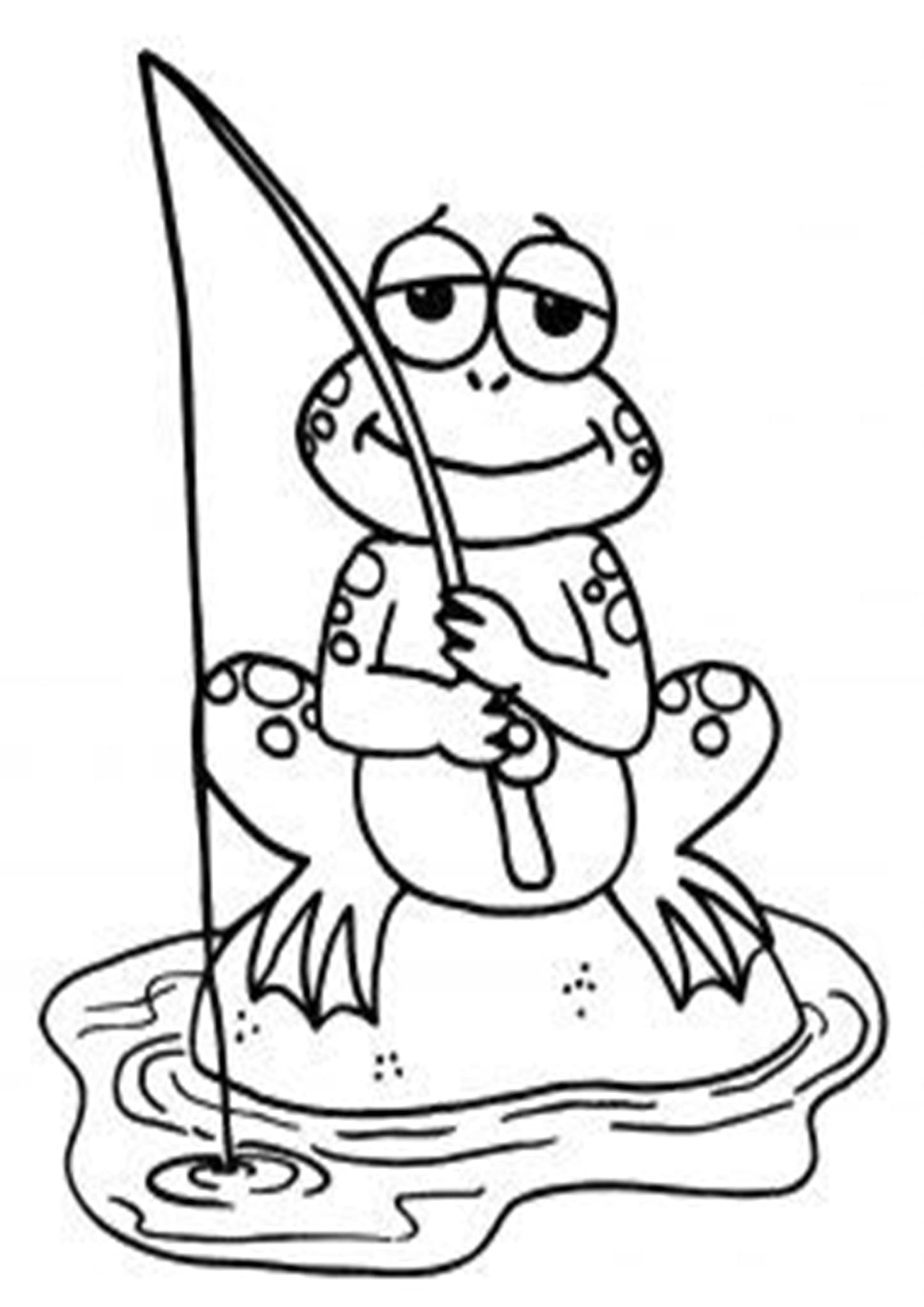 Free Amp Easy To Print Frog Coloring Pages Tulamama
