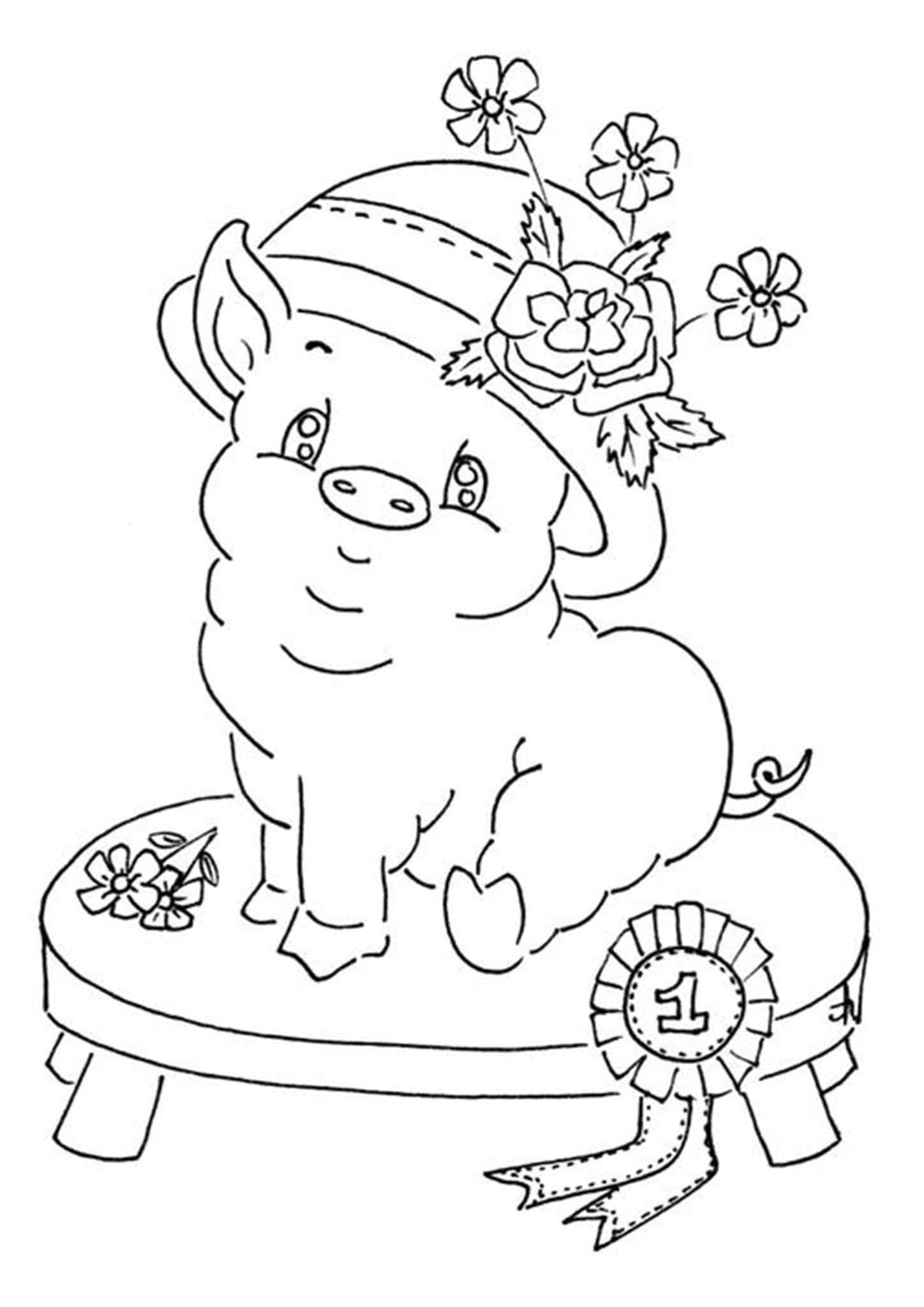 Free & Easy To Print Pig Coloring Pages Tulamama