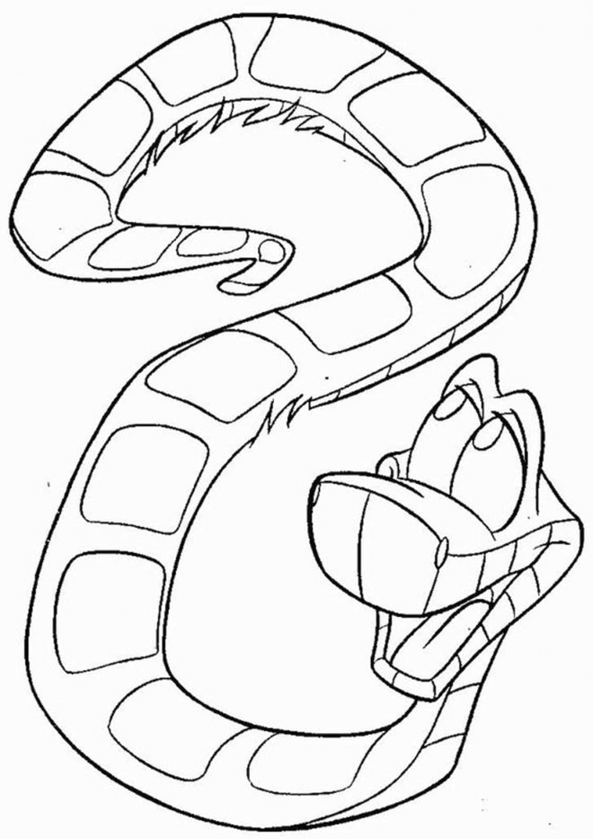 Free & Easy To Print Snake Coloring Pages - Tulamama