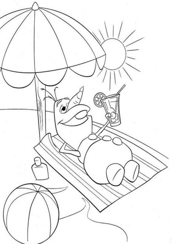 Download Free & Easy To Print Summer Coloring Pages - Tulamama