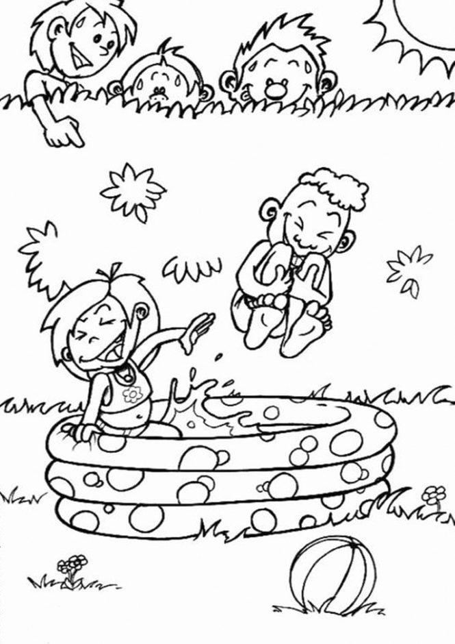 coloring pages for summer camp