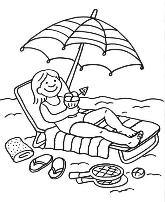 Free & Easy To Print Summer Coloring Pages - Tulamama